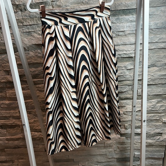 Red Dress Boutique Dresses & Skirts - Red Dress Boutique Black and White Asymmetrical Midi Skirt